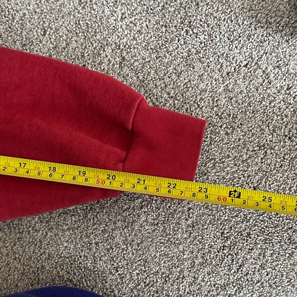 Los Angeles Apparel Heavy Fleece Hoodie Sweatshirt Red SMALL Unisex - Picture 6 of 8